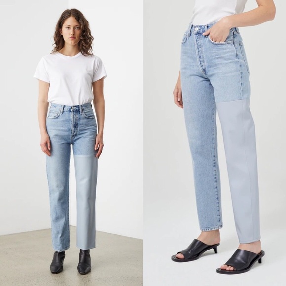 NWT Sold Out Agolde Pieced 90’s Pinch Waist Jeans - Picture 4 of 12